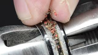 Making a Black Ceramic & Red Opal Sand Ring