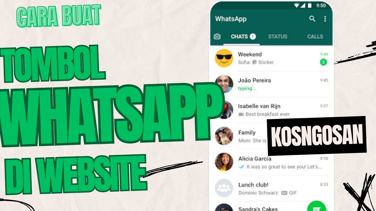 Cara Memasang Tombol WhatsApp di Blog dan Website - YouTube