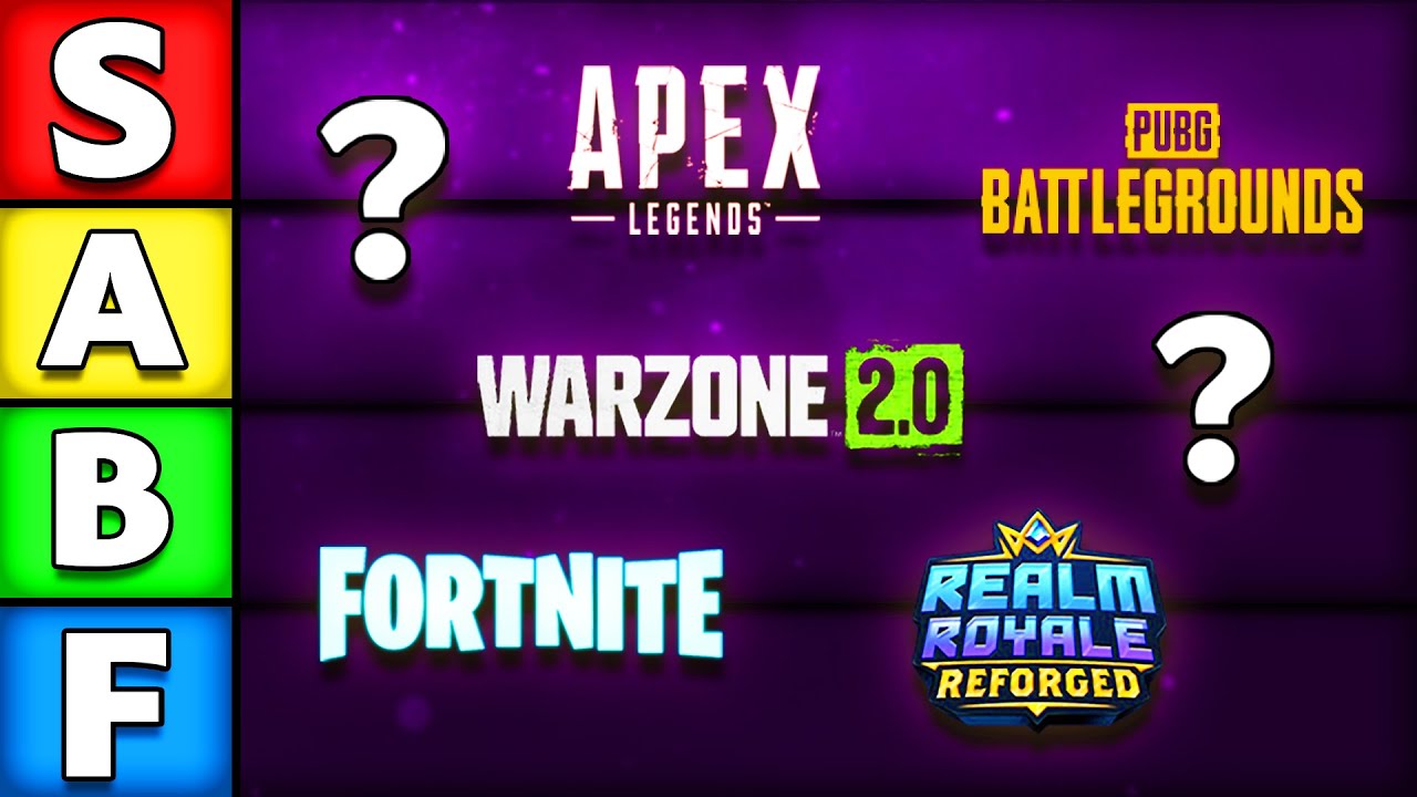 I played and ranked EVERY Battle Royale!