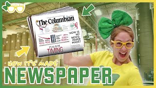 How a Newspaper is Made (For Kids). Brecky Breck Visits The Columbian Newspaper