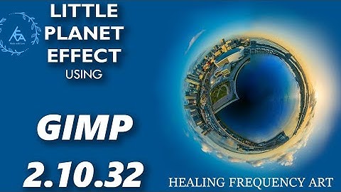 Little Earth Effect using Gimp 2.10.32 (in 4 minutes) #gimp #earth