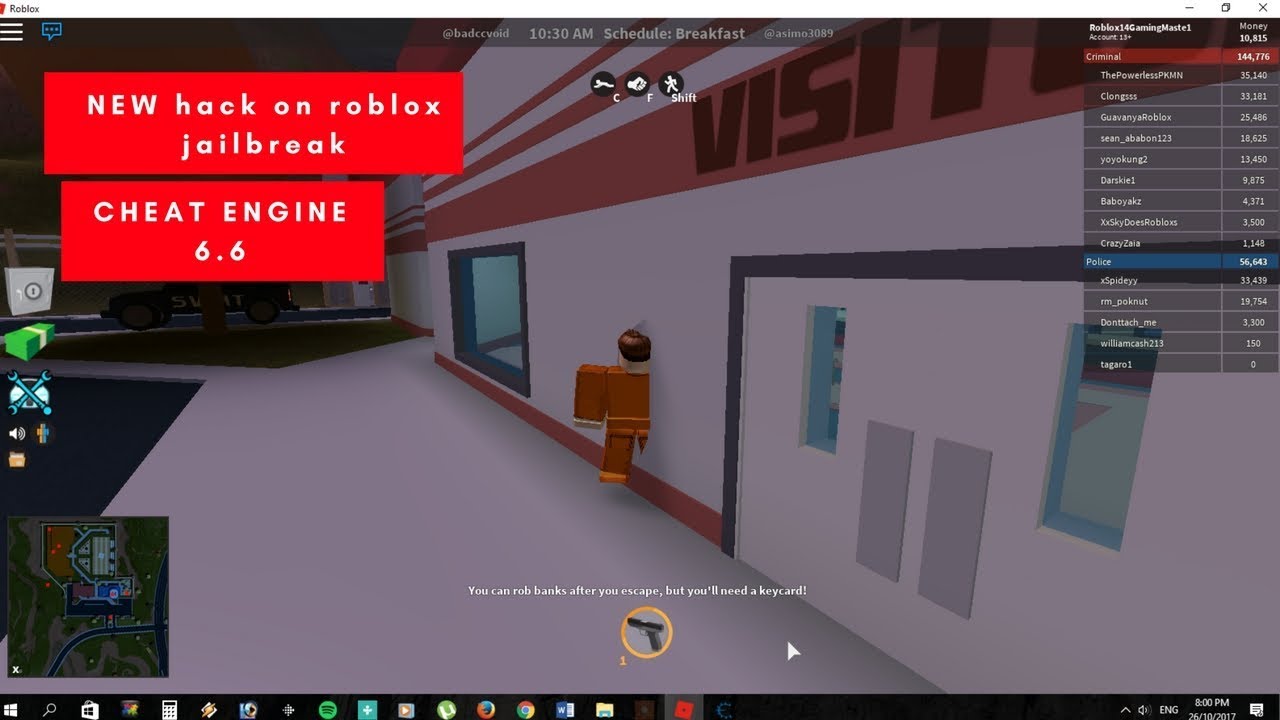 How To Use Cheat Engine On Roblox Jailbreak