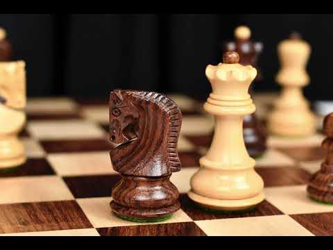  CHESSBAZAAR The Sinquefield Cup 2017 Reproduced Original Chess  Pieces in Genuine Ebony Wood & Boxwood - 3.75 King : Toys & Games