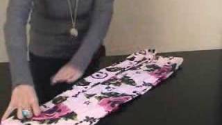 How to fold pajama bottoms