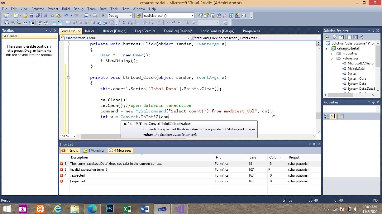 C# - How to use and create a chart for beginners - YouTube
