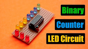 Binary Counter LED Circuit