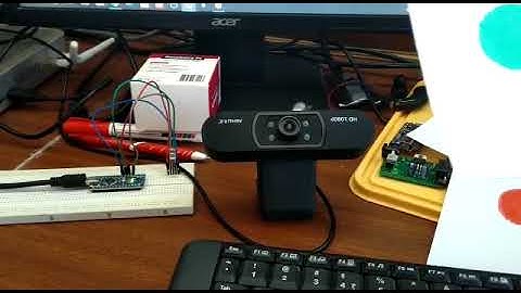 color detection and display the color in LED using OpenCV and arduino