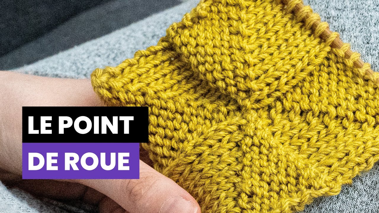 Comment tricoter le point de roue ? - Point reversible