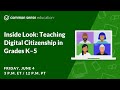 Digital Citizenship Strategies and Tools