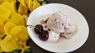 Inghetata de cirese cu lapte condensat si frisca / Homemade Cherry Ice Cream
