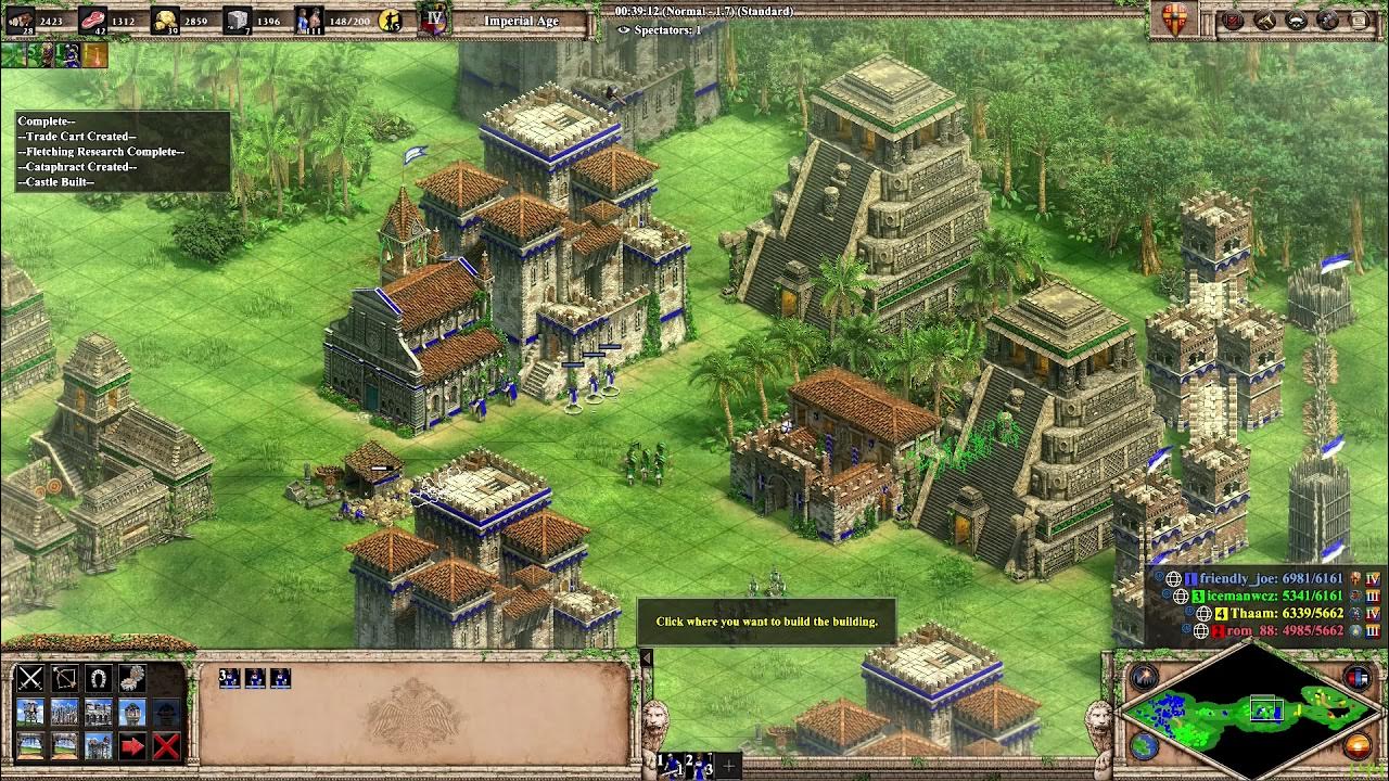 AOE2 Byzantine and Mayan on Amazon Tunnel YouTube