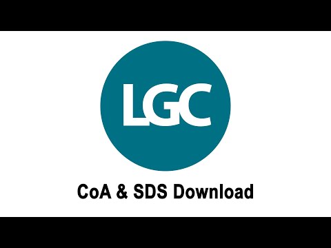 LGC Web Guides: How to Download CoAs and SDSs