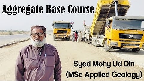Aggregate Base Course Laying With Paver | Lecture 60 | Syed Mohy Ud Din | ME
