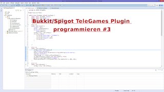 Bukkit/Spigot TeleGames Plugin programmieren #3