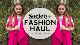 Plus Size Fashion Haul + Lookbook with Society Plus | Hayley Herms
