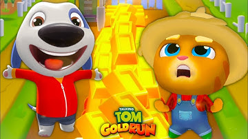 Talking Tom Gold Run - Talking Hank Vs Farmer Ginger Vs Raccoon Part 8