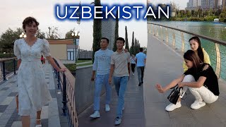 Walking tour in Uzbekistan: Tashkent City, Friendship of Peoples Square, Magic City