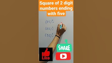 Square two digit number ending with five trick using vedic method Part-2, easy trick,short method