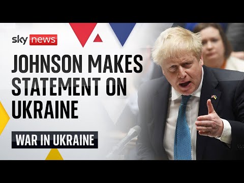 Boris Johnson makes statement on Ukraine invasion