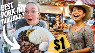 THAILANDS MOST FAMOUS STREET FOOD VENDOR!? (cowboy hat ladys khao kha moo)