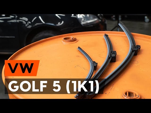 Come sostituire spazzole tergicristallo / spazzola tergi VW GOLF 5 (1K1)  [VIDEO TUTORIAL DI AUTODOC] - YouTube