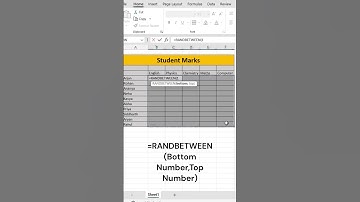 Insert Random Numbers In Excel | Randbetween | Tech Studio