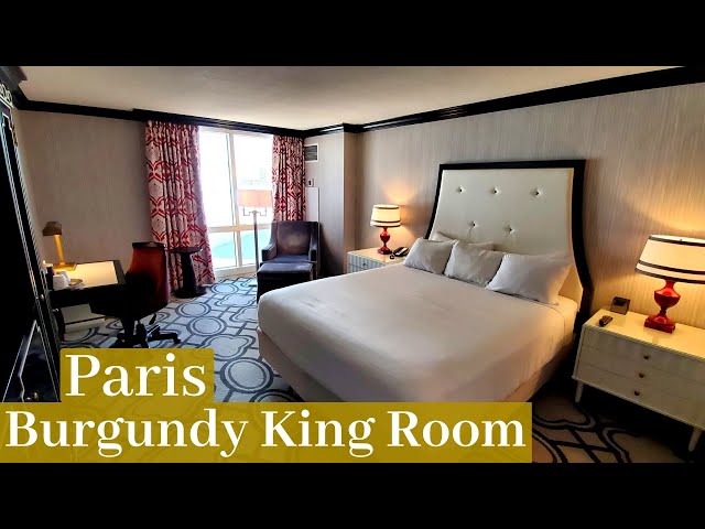 Room with BEST VIEW from Paris Hotel & Casino Las Vegas Burgundy