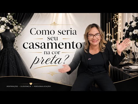 Casamento na Cor Preta: Você teria coragem? Descubra essa tendência!