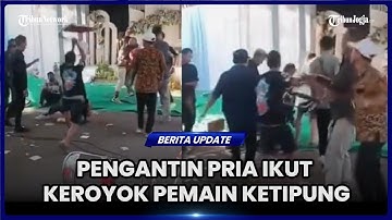 MASALAH SEPELE, PEMAIN KETIPUNG DIKEROYOK DI PESTA PERNIKAHAN HINGGA DIHANTAM KURSI BESI