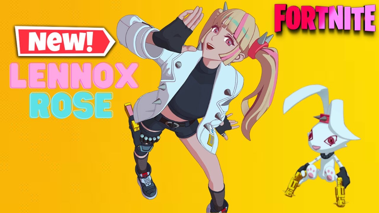 4K NEW LENNOX ROSE SKIN First look (PC Gameplay) ProdiG Fortnite