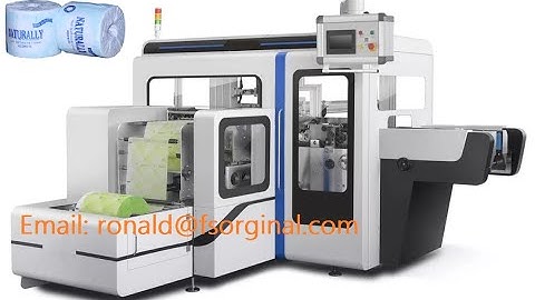 Toilet paper/ Toilet roll/ Bathroom tissue paper individual roll wrapping packing machine