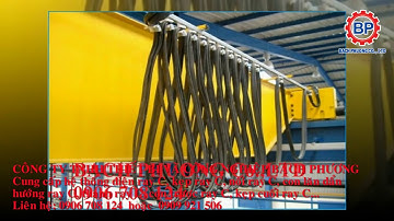 Kẹp cố định ray C cầu trục, kẹp treo ray C cầu trục, máng C cầu trục