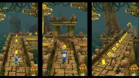 temple run 1 gameplay - Barry bones VS Zack wonder VS Guy dangerous