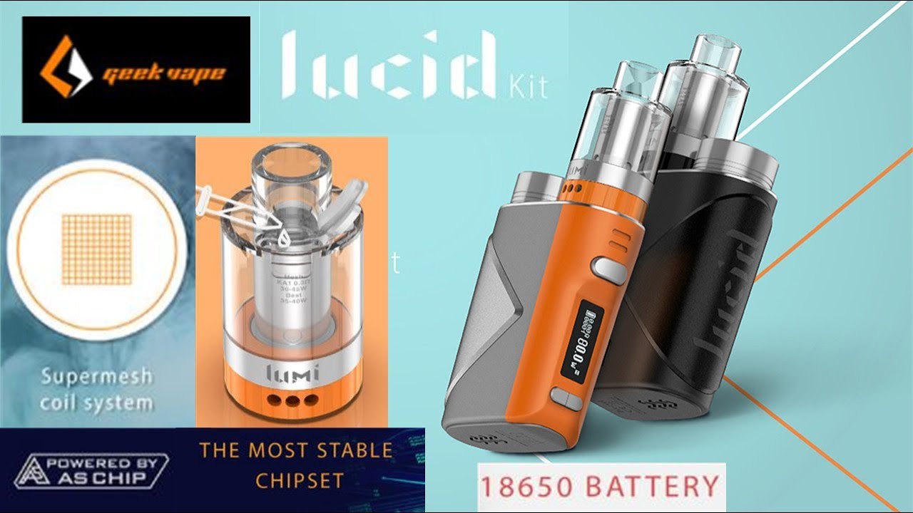 Color: Silver; Black; Grey; Blue GeekVape Lumi Vape Tank - Gunmetal  Australia Geek Vape Price