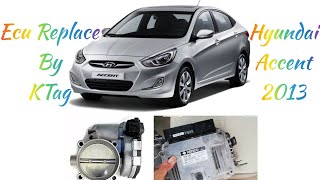 Hyundai Accent(Part1)Engine Accelerator Idel Not Work❓Ecu Shortage Replace ECU & Program With KTag✔️