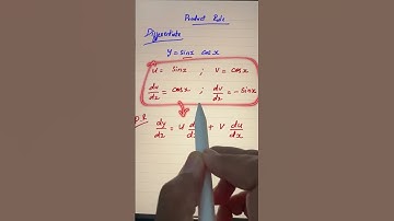 Differentiate y=sin x cos x | Product rule
