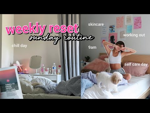 my weekly reset routine: skincare, hair care routine, cleaning room & self care