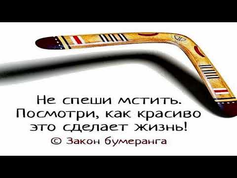 Не спеши мстить сам посмотри как красиво это сделает жизнь закон бумеранга