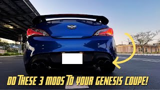 Do These 3 First Mods to your Genesis Coupe!