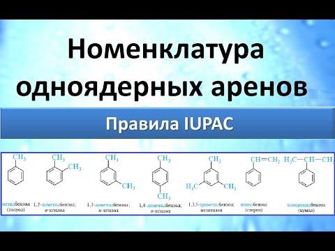 Ароматические углеводороды (Арены). Номенклатура (теория). Ч.1.