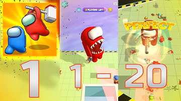 Imposter Smashers - Fun io games All levels 1 - 20 Gameplay Android iOS