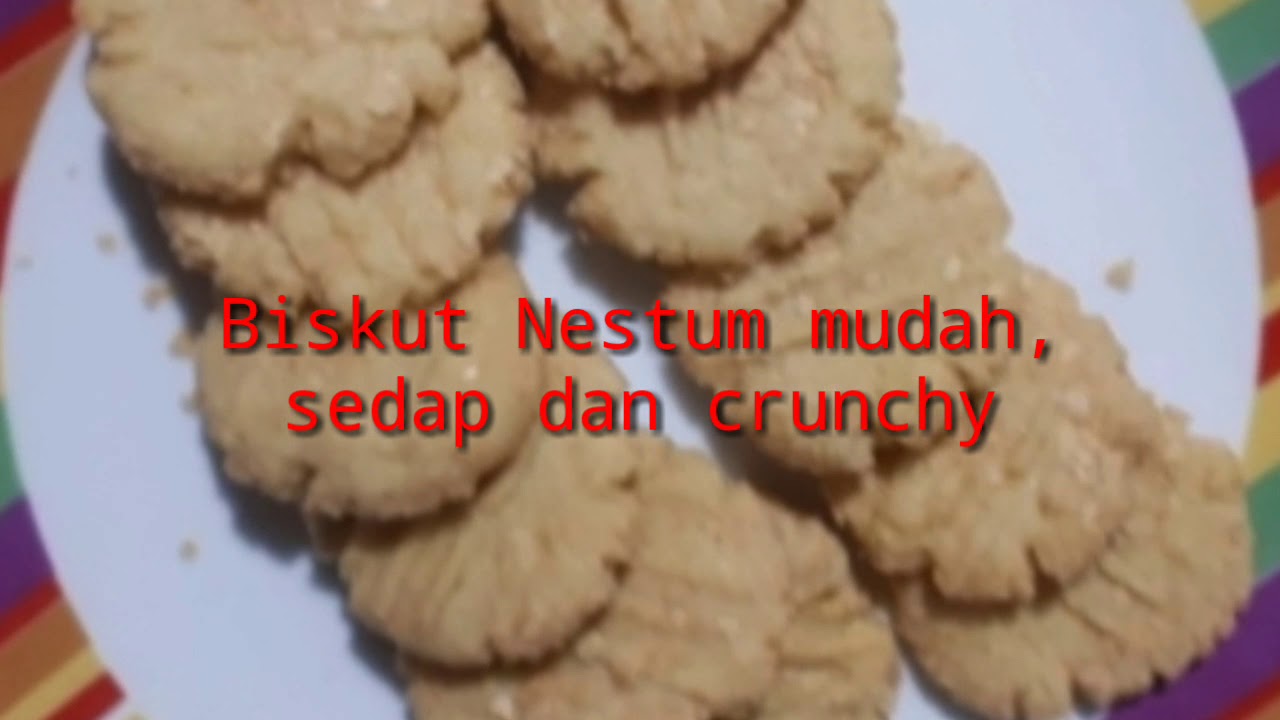 Resepi Biskut Nestum mudah,sedap dan Chrunchy - YouTube