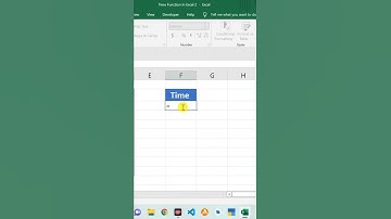 time function in excel short video #shorts #excel #time
