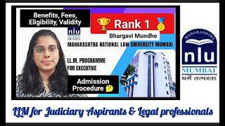 LLM EXECUTIVE MNLU MUMBAI | RANK 1| LLM FOR JUDICIARY ASPIRANTS & LEGAL PROFESSIONALS | LLM @ MNLU