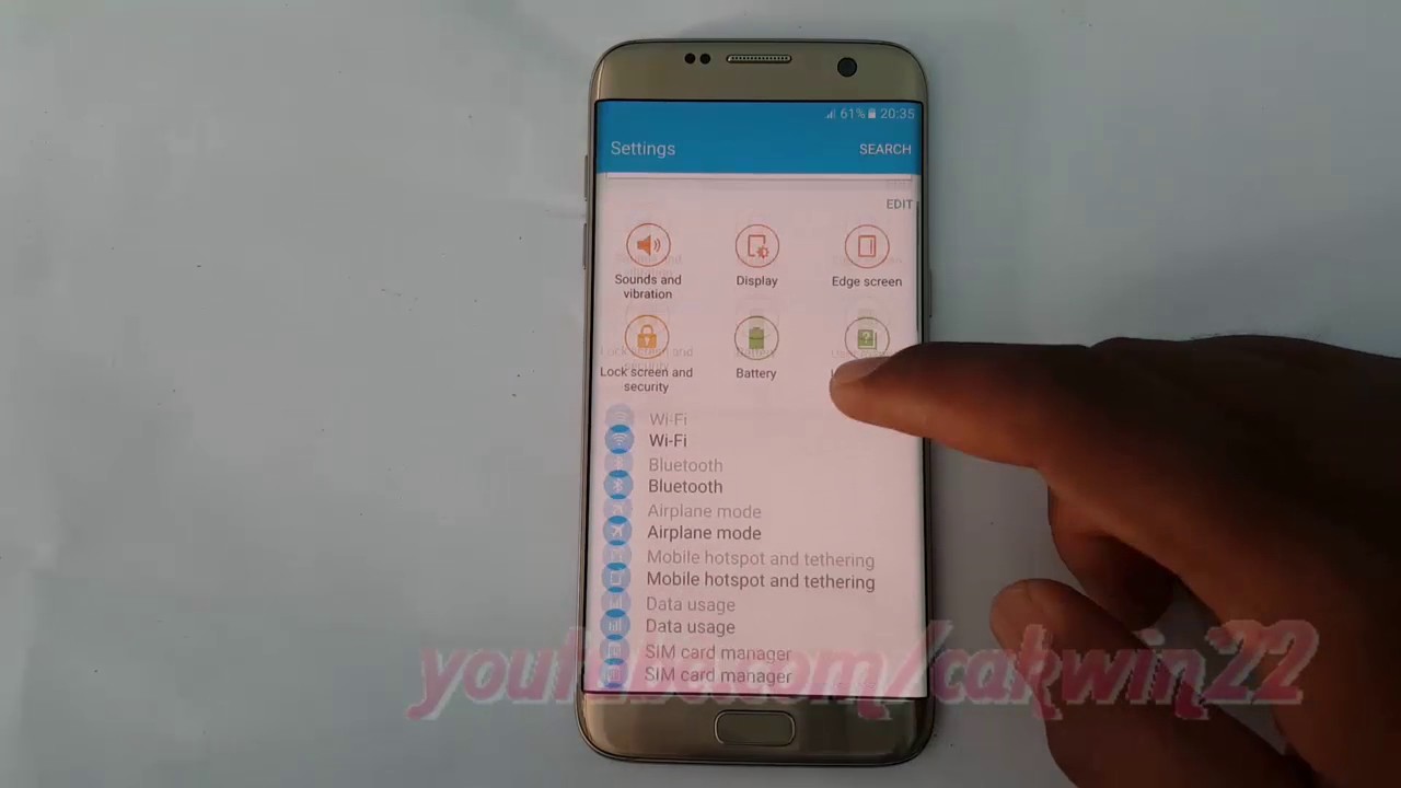 Samsung Galaxy S7 Edge How To Stop Cached Background Process Android Marshmallow Youtube