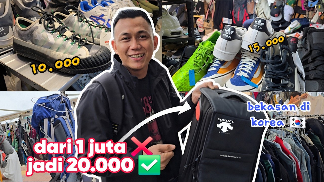 DARI 1 JUTA JADI 20 RIBU || THRIFTING BAJU BEKAS DI KOREA