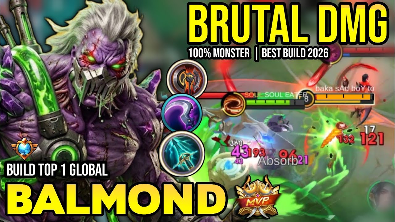 BALMOND BEST BUILD 2026 | BUILD TOP 1 GLOBAL BALMOND GAMEPLAY | MOBILE ...