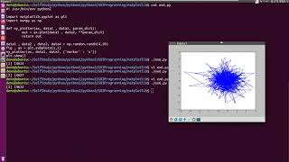 python2 , matlibplot gui plt show, np random randn Wealth