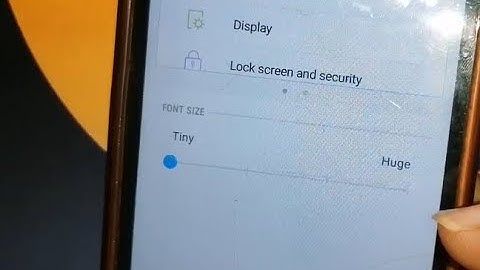 how to change font size in samsung galaxy j2 core mobile