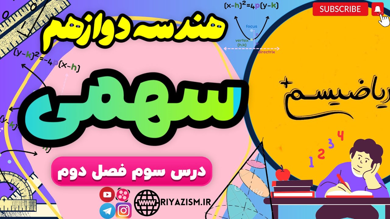 هندسه دوازدهم سهمی درس سوم فصل دوم بخش دوم نسخه ابتدایی
